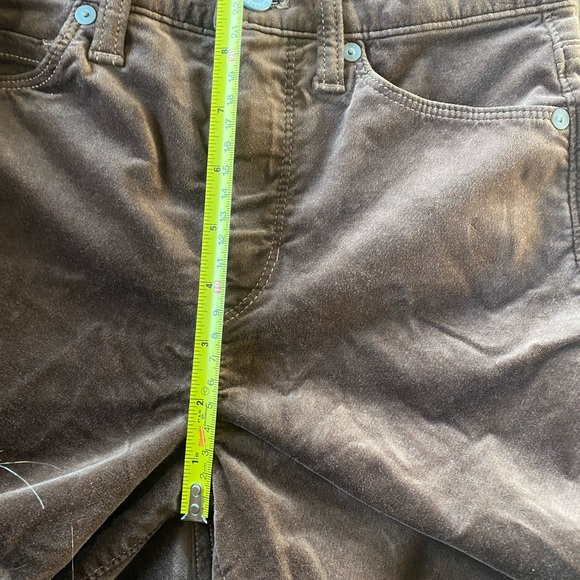 Banana Republic Coconut Brown Soft Velvet High Rise Flare Long Pants - Picture 5 of 11